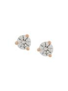 Delfina Delettrez 18kt Rose Gold Dots Solitare Round Diamond Stud