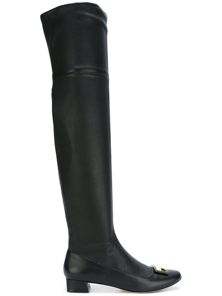 Tory Burch Logo Plaque Knee-length Boots