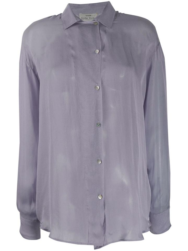 Forte Forte Sheer Blouse - Purple