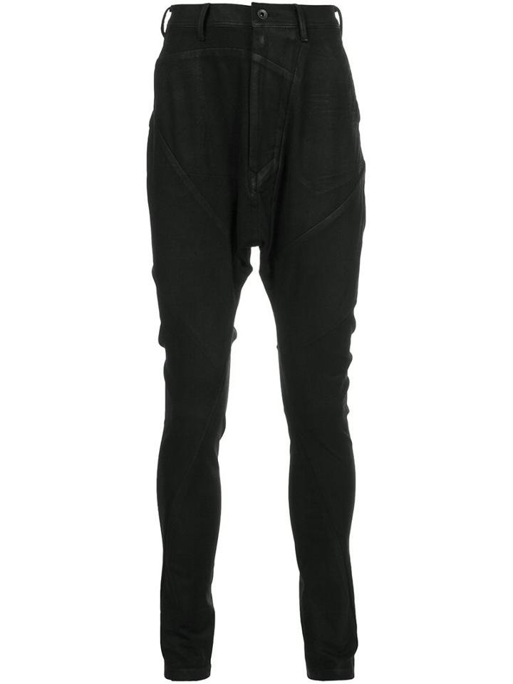 Julius Drop Crotch Pants, Men's, Size: 2, Black, Cotton/polyester/polyurethane