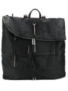 Rick Owens Oversized Zipped Backpack - Black