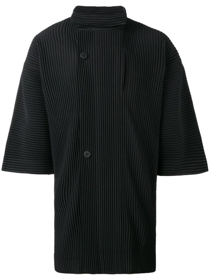 Homme Plissé Issey Miyake Chef-like Shirt - Black