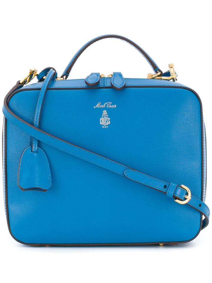 Mark Cross Laura Shoulder Bag - Blue