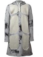 Comme Des Garçons - Cut-out Hoodie Dress - Women - Cotton - S, Women's, Grey, Cotton