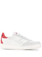 Diadora Logo Printed Lace Up Sneakers - White