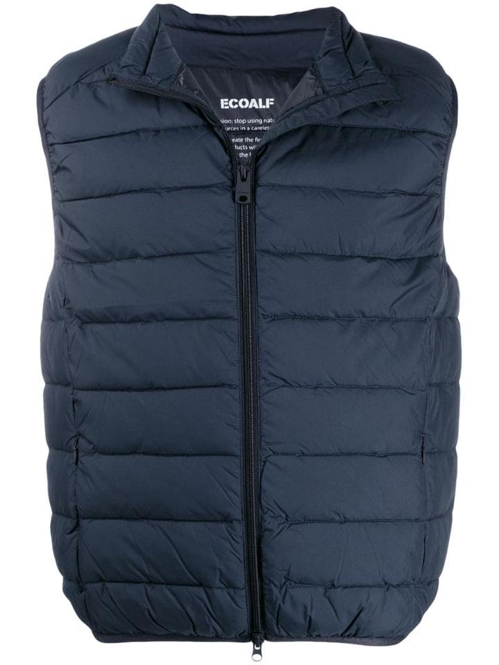 Ecoalf Feather Padded Gilet - Blue