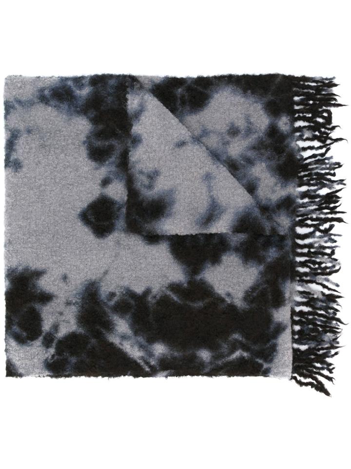Suzusan Patterned Shawl - Grey