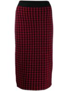 Red Valentino Jacquard Knit Fitted Skirt