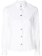 Ps By Paul Smith Contrast-button Fitted Shirt - White