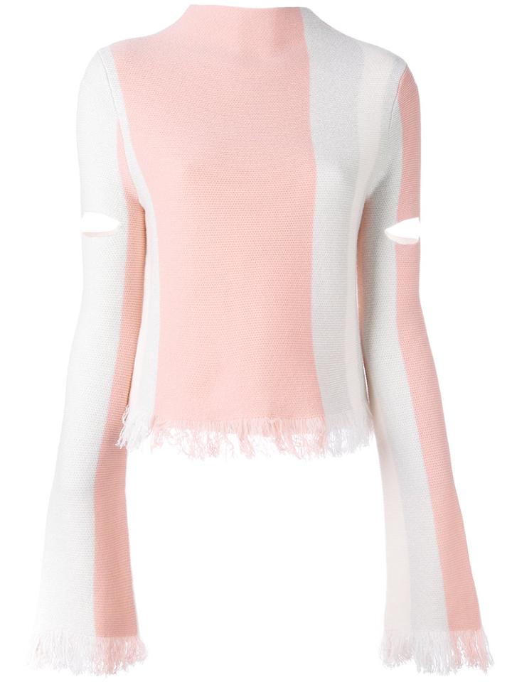 Zoe Jordan Laplace Frayed Stripe Jumper, Women's, Size: Xs, Pink/purple, Cashmere/wool