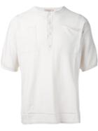 Maison Flaneur - Button Up Sweatshirt - Men - Cotton - 44, White, Cotton