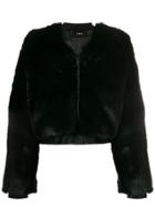 J Brand 'faux Fur Jacket' - Black