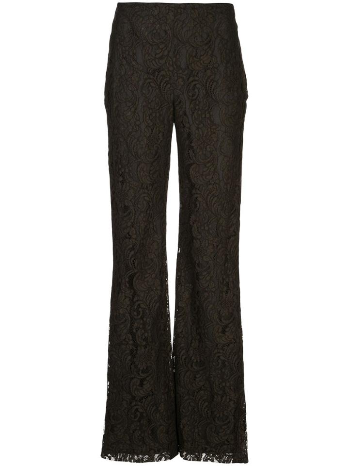 Sachin & Babi Floral Lace Trousers - Green