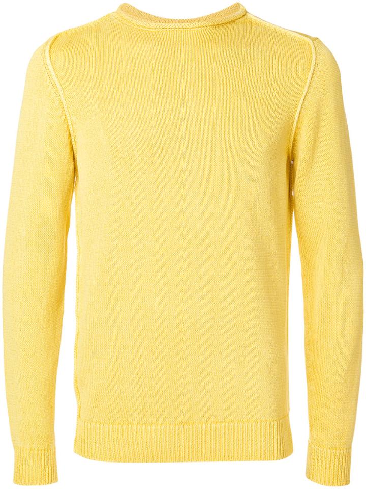 Dondup Exposed Seam Jumper - Yellow & Orange