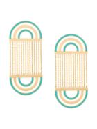 Nevernot Farfetch Exclusive 18kt Yellow Gold Embellished Drop Earrings