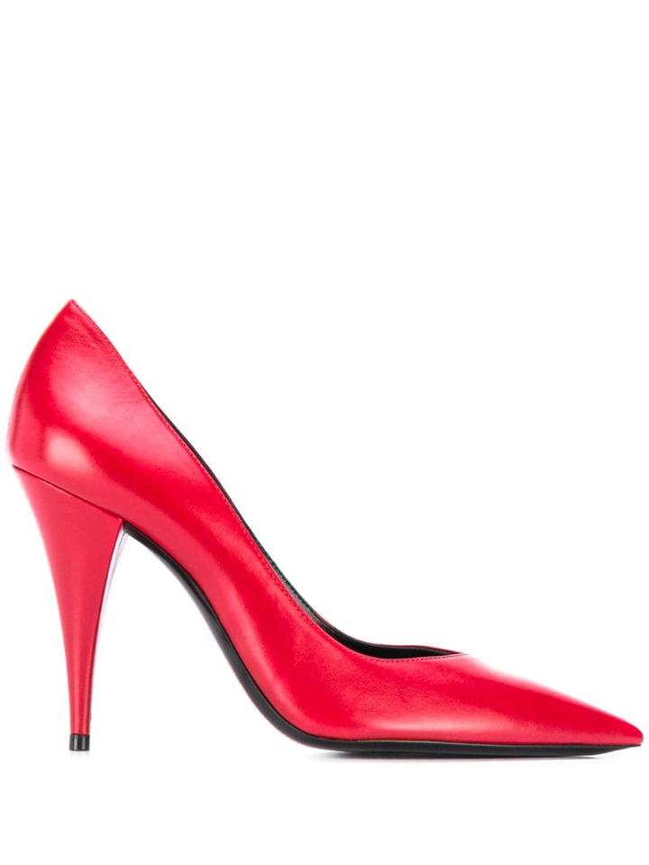 Saint Laurent Kiki 100 Pumps - Red