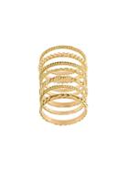 Wouters & Hendrix Gold Set Of 4 Sculpted Rings - Metallic