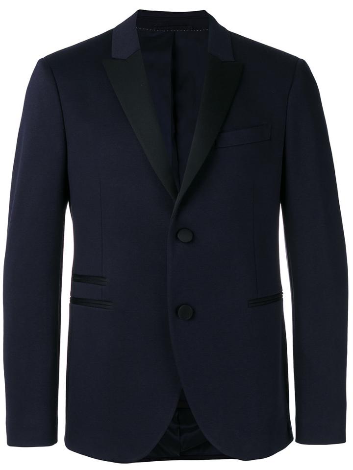 Neil Barrett Suit Jacket, Men's, Size: 48, Blue, Polyester/spandex/elastane/viscose