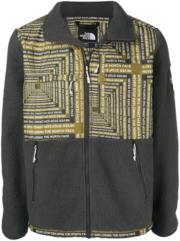 The North Face Slogan Zipped Jacket - Green