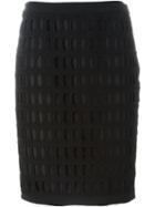 Moschino Laser Cut Pencil Skirt