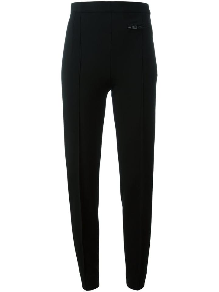 Versace Tapered Front Zip Trousers