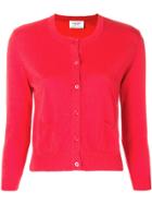 Snobby Sheep Cropped Cardigan - Red