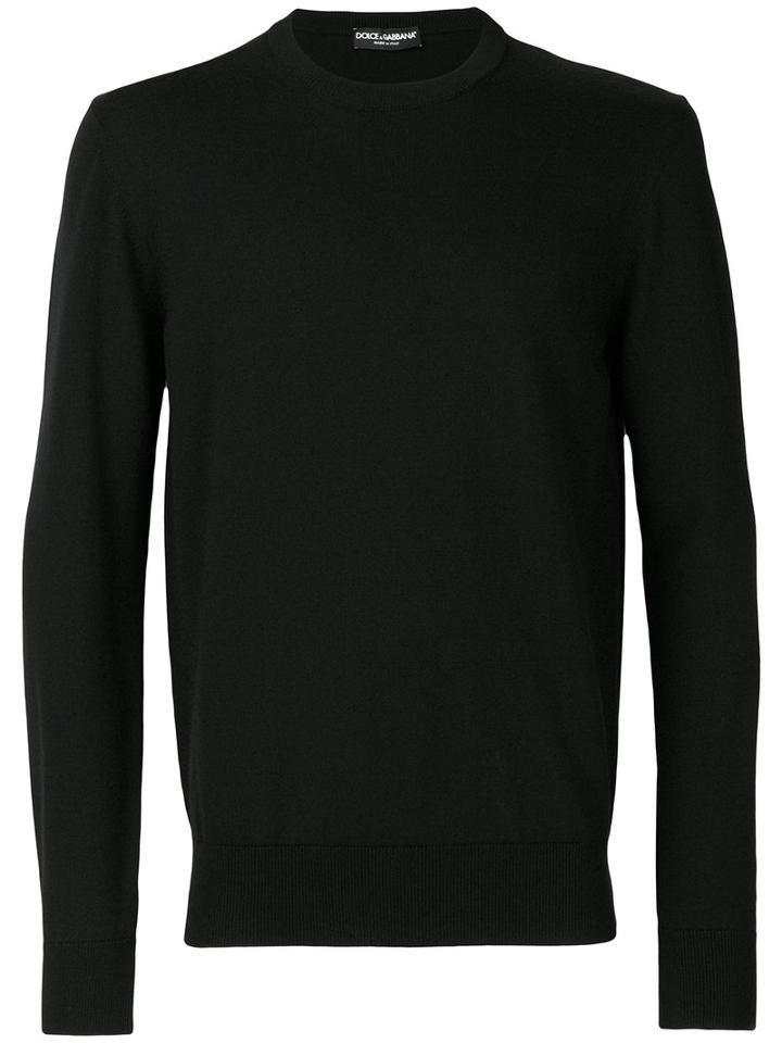 Dolce & Gabbana - Crewneck Sweater - Men - Virgin Wool - 50, Black, Virgin Wool