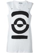 Mcq Alexander Mcqueen Tribal Markings Print Tank Top, Women's, Size: Xs, White, Cotton
