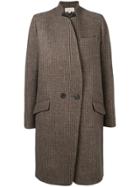Vanessa Bruno Checked Two Button Coat - Neutrals