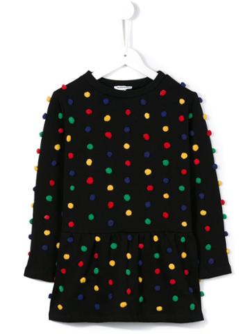 Au Jour Le Jour Kids Pom Pom Sweater Dress, Girl's, Size: 6 Yrs, Black