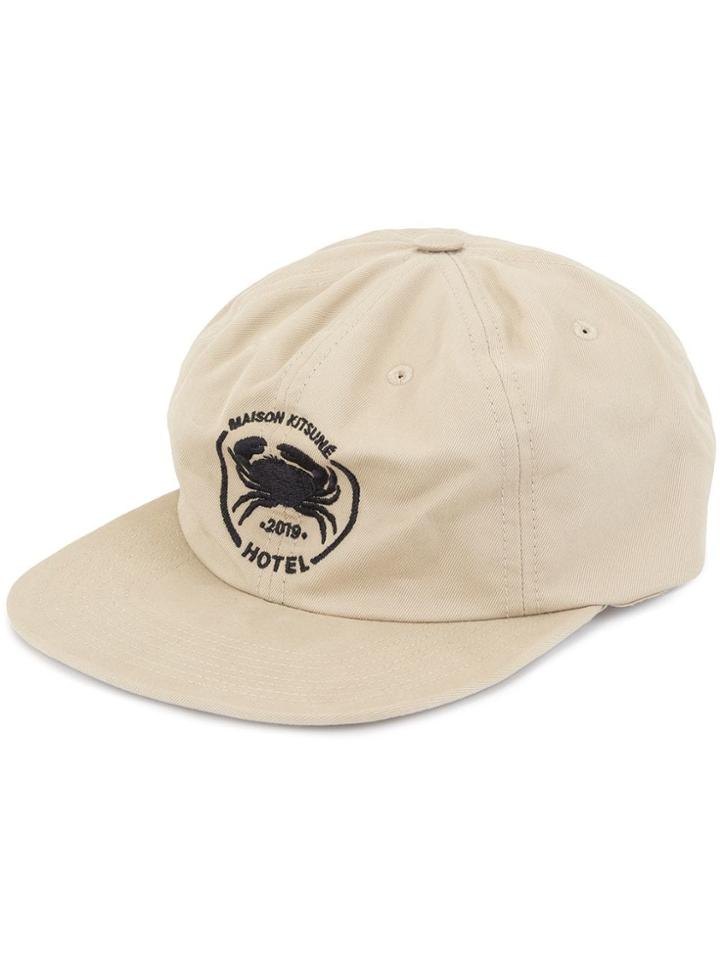 Maison Kitsuné Tourist Patch Baseball Cap - Do Not Use - Beige