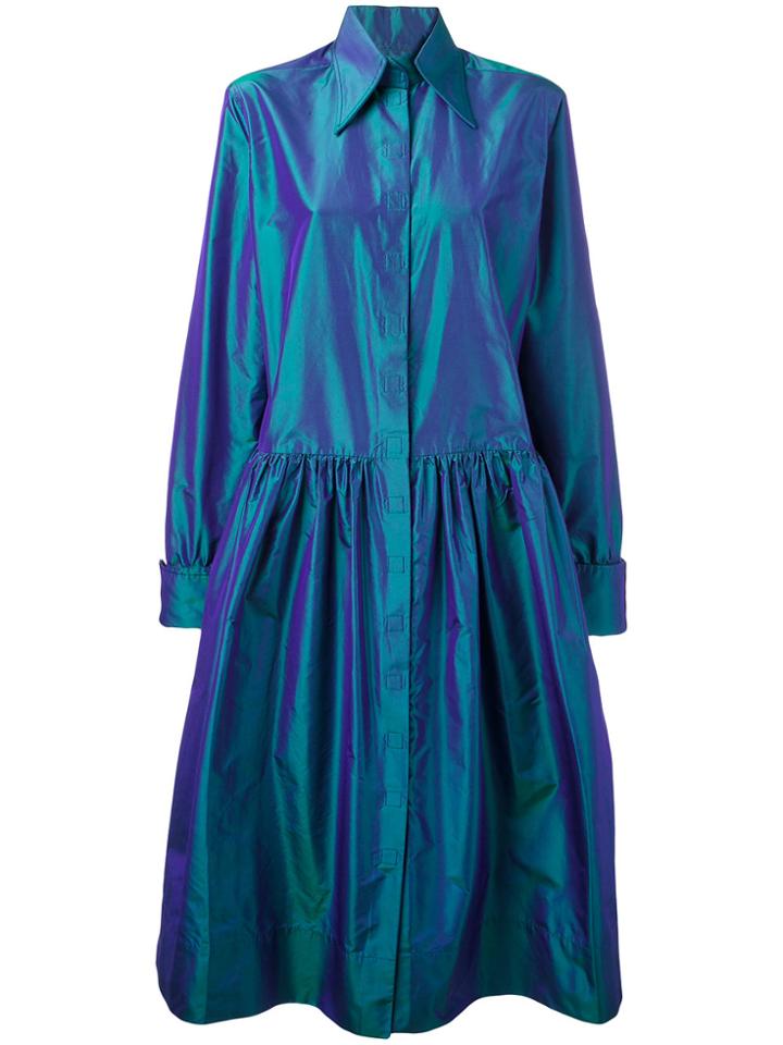 Christopher Kane Velcro Taffeta Shirt Dress - Unavailable