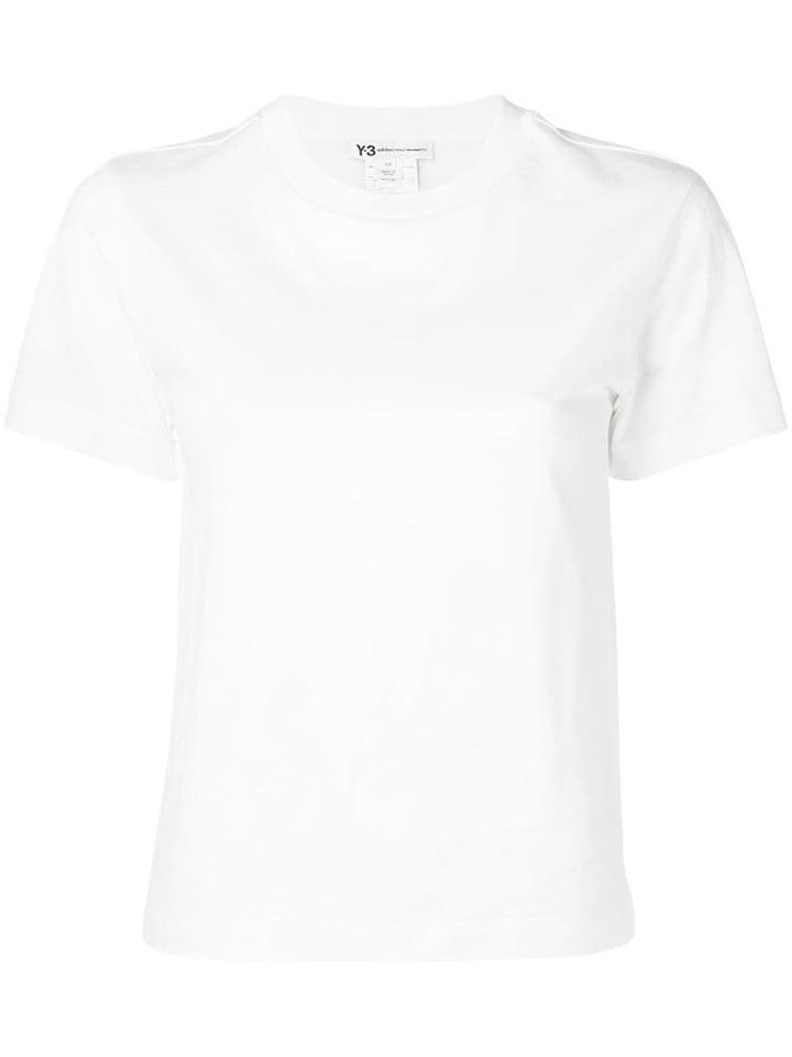 Y-3 Rose Print Logo T-shirt - Blue