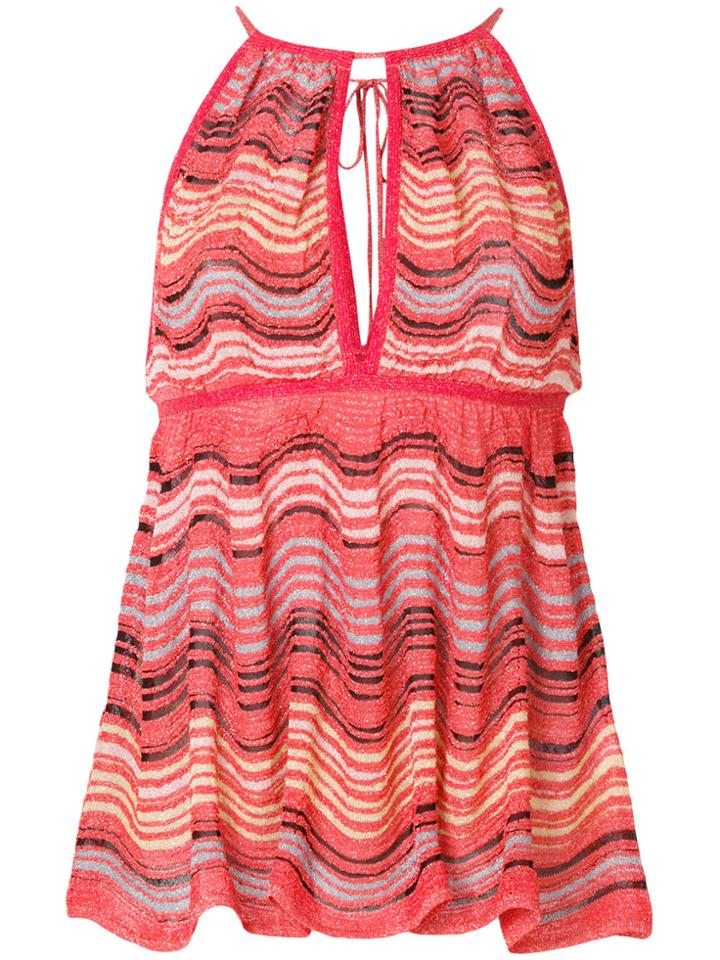 M Missoni Sleeveless Knit Top - Red
