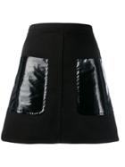 Nº21 Oversized Pocket A-line Skirt - Black