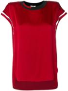 Fendi Cut-detail Sleeve Blouse - Red
