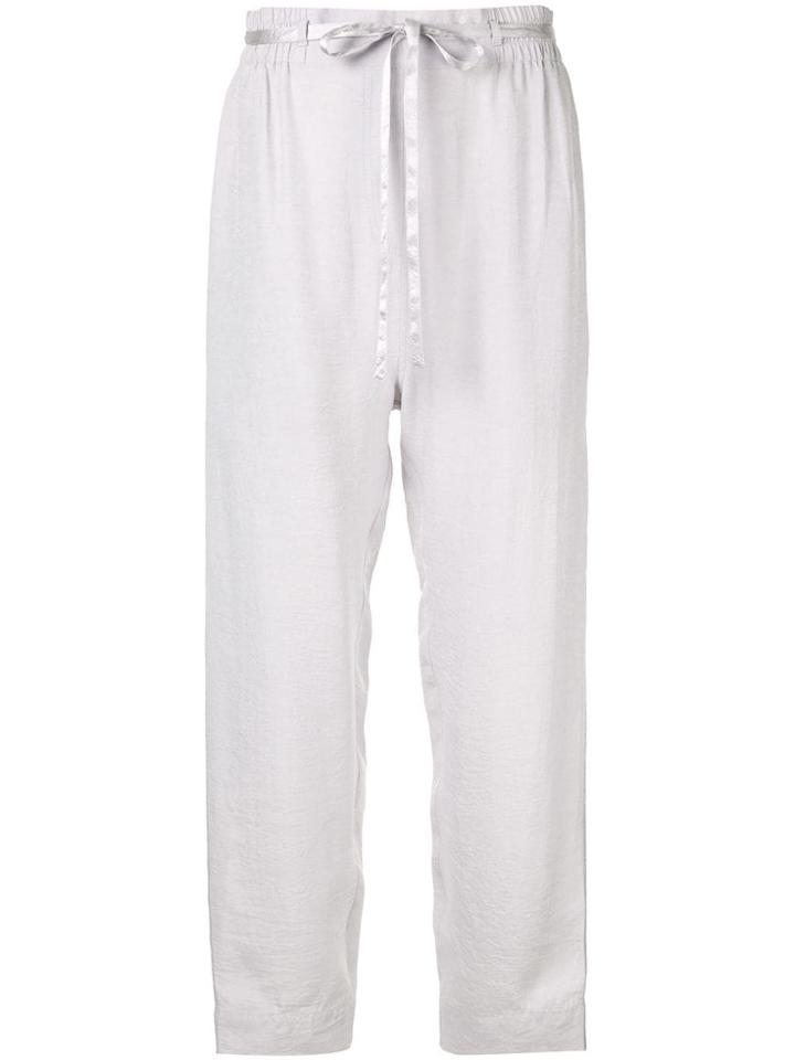 Karen Walker Beck Straight-leg Pants - Silver