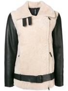Giorgio Brato Oversized Shearling Jacket - Black