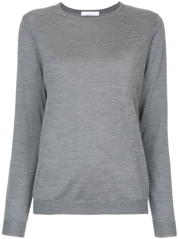 Jean Paul Knott Round Neck Top - Grey