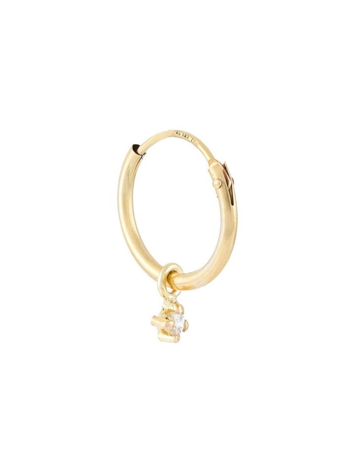 Wouters & Hendrix Gold Diamond Pendant Hoop Earring, Women's, Yellow/orange