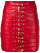Manokhi Dita Buckled Mini Skirt - Red