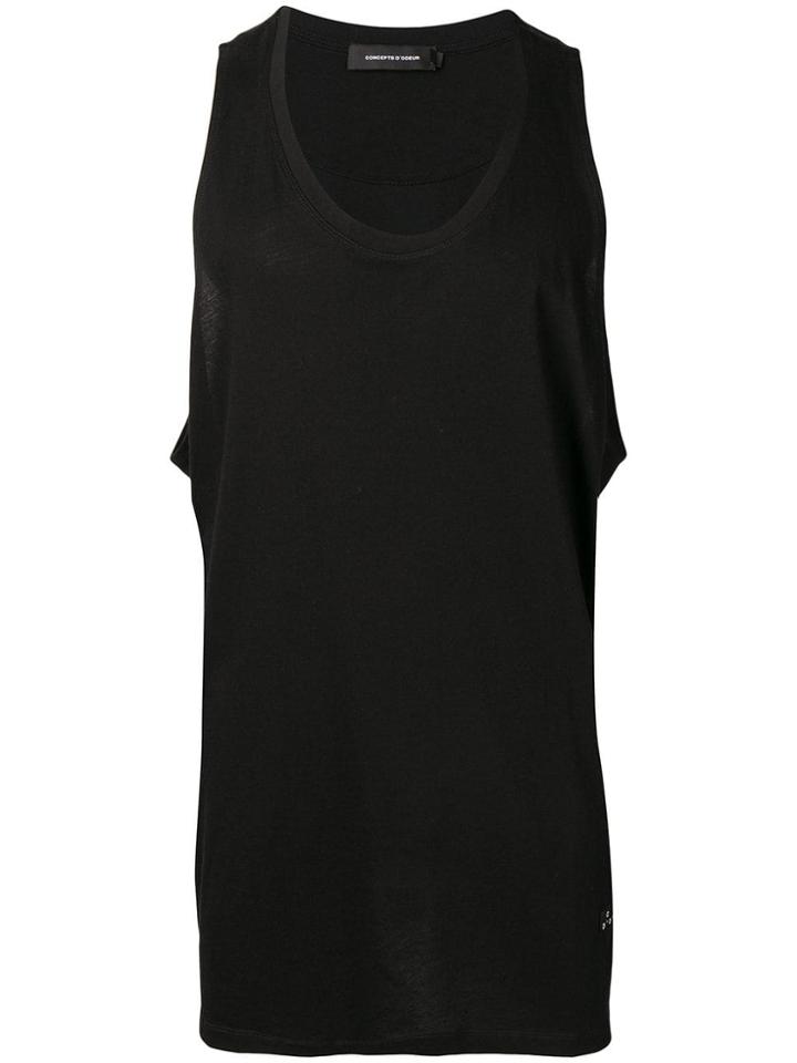 Odeur Longline Tank Top - Black