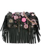 Coach - Flower Embellished Crossbody Bag - Women - Leather - One Size, Women's, Black, Leather