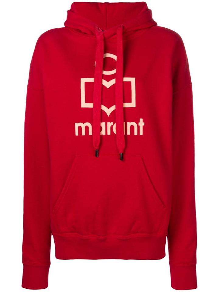 Isabel Marant Étoile Mansel Logo Hoodie - Red