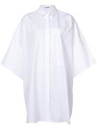 Jil Sander Oversized Collared Shirt - White