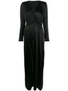 Federica Tosi Wrap Style Front Dress - Black