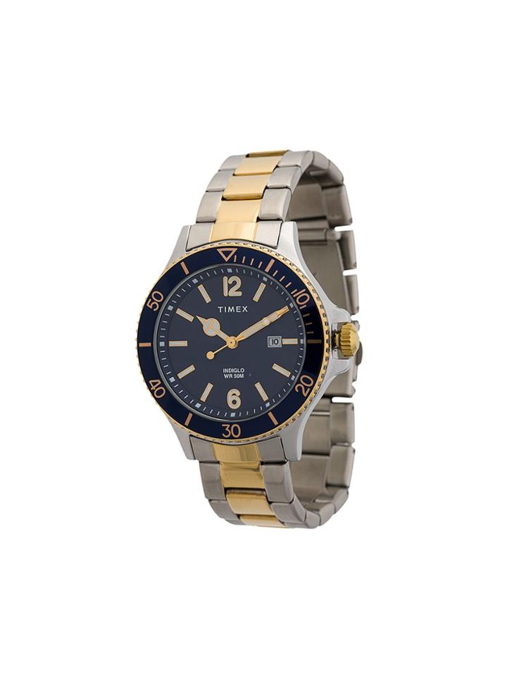 Timex Harborside 42mm Two-toned Watch - Silver