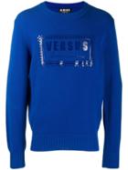 Versus Printed Sweatshirt - Blue