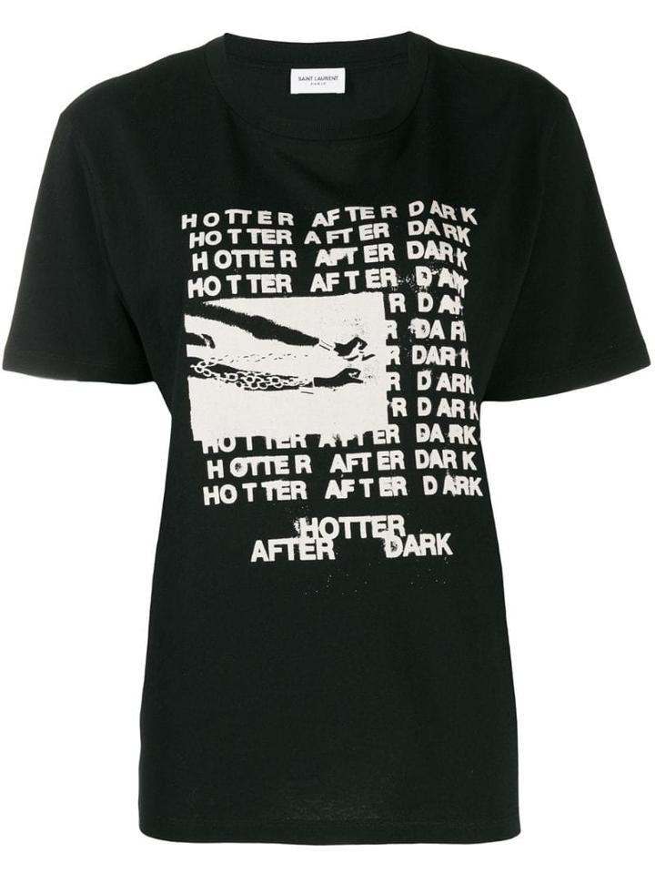 Saint Laurent Hotter After Dark T-shirt - Black
