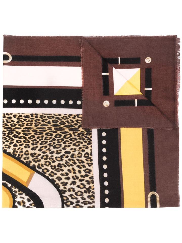 Liu Jo Patterned Scarf - Brown